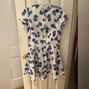 Seashell print button dress from Zara